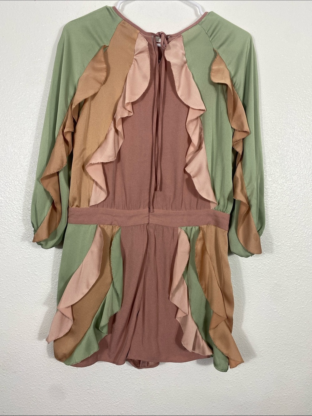 Alexi Winona Ruffled Colorblock Romper - Size S Excellent Condition - Picture 6 of 16